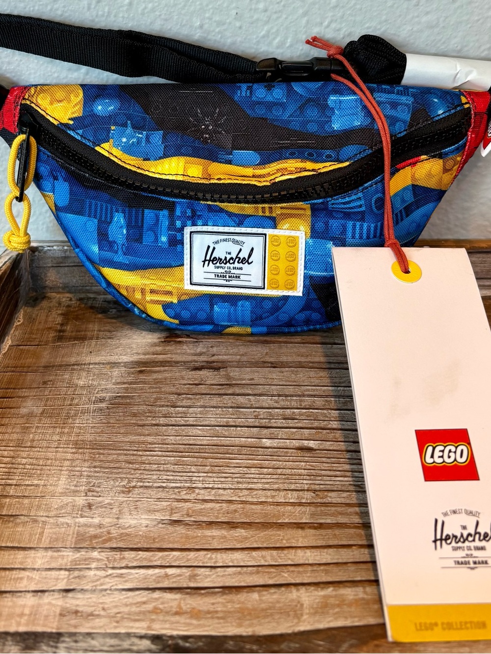 Herschel Supply Co. x LEGO Hip Pack Belt Bag, Scavenger Hunt Bricks, BNWT